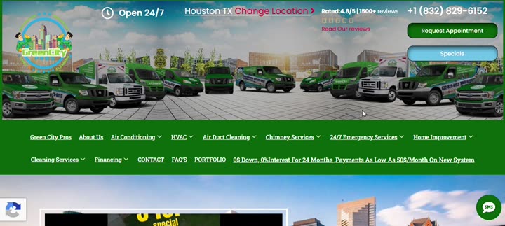 Green City Pros website