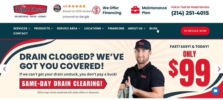 The Right Choice website
