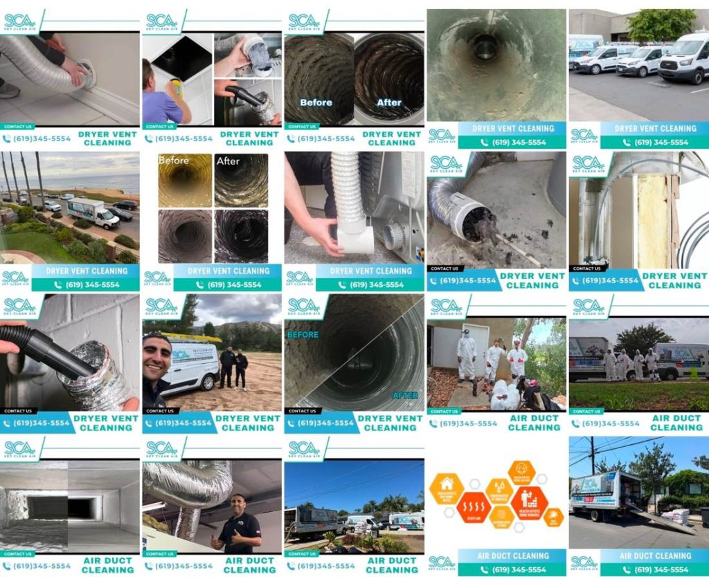 Ad creative library — dryer vent & air duct campaigns