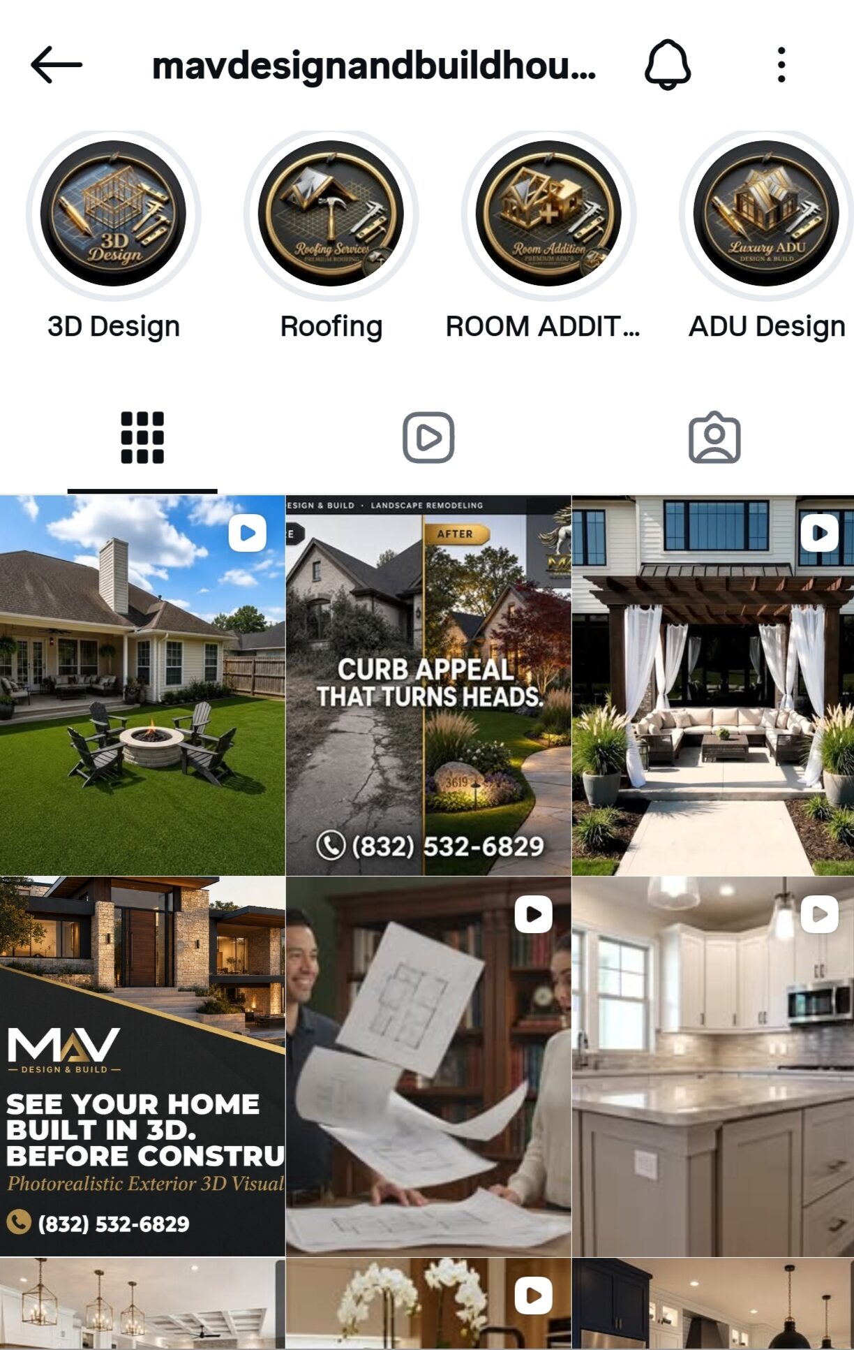 Managed social media content — home service brand