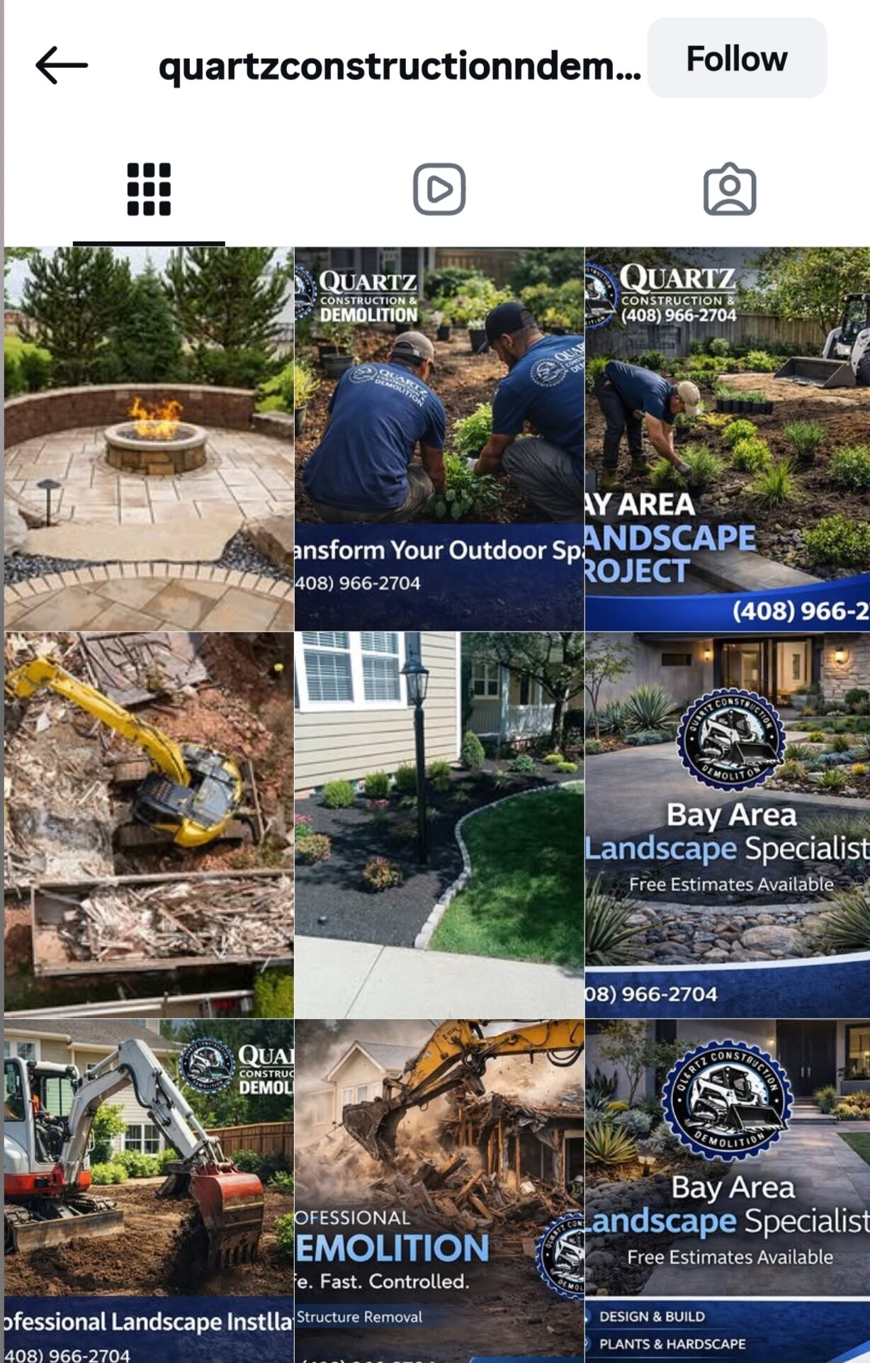 Managed social media content — home service brand