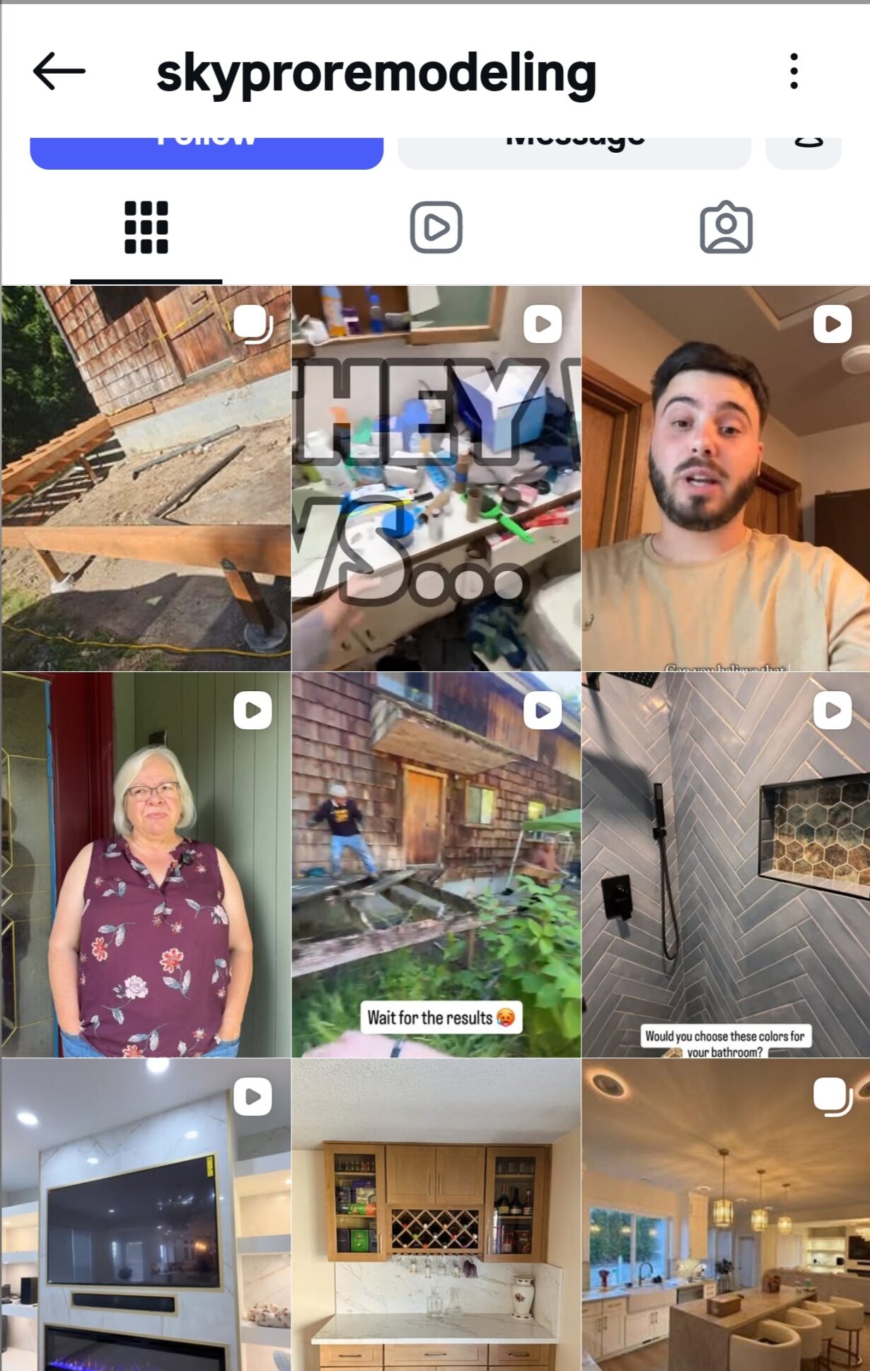 Managed social media content — home service brand